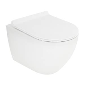 Унитаз подвесной Cezares Stylus CZR-6601-TH-TOR/CZR-2011-SC безободковый, сиденье микролфит