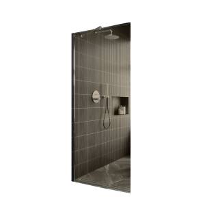 Душевая перегородка MaybahGlass MGD-696-5ш 79x195, стекло бронза 8 мм, профиль хром матовый