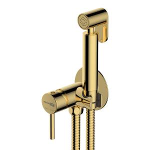 Смеситель для душа Wasserkraft A70738 встраиваемый, с гигиенической лейкой, золото