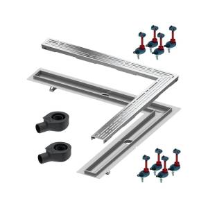 Душевой лоток Tece Drainline 6 112 00 угловой 120x120 см комплект