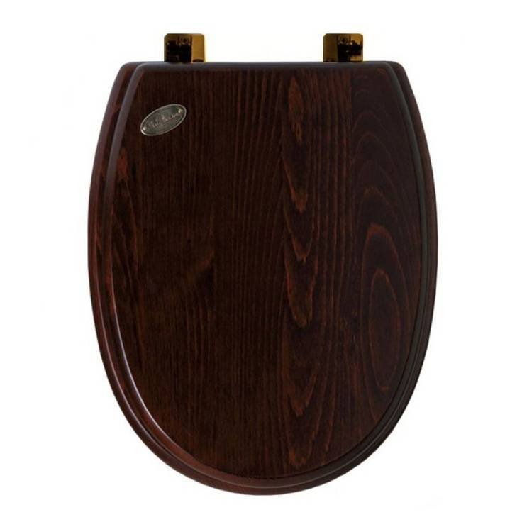 Крышка-сиденье Simas Arcade AR009noce/br дерево/бронза микролифт