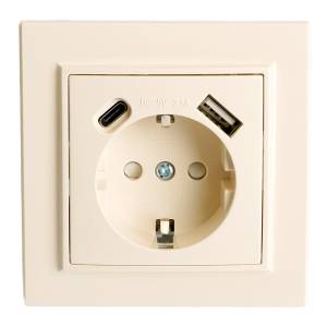 Розетка 1-местная Stekker PST16-9016-02 50077