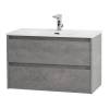 Тумба с раковиной Belbagno Kraft 39 KRAFT 39-800/390-2C-SO-CG 80x39x50 Cemento Grigio подвесная с двумя выкатными ящиками фото 3
