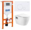 Комплект Belbagno Loto BB070CHR/SC/BB002-80/BB014-SR-BIANCO кнопка белая