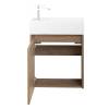 Тумба под раковину Belbagno Kraft Mini KRAFT MINI-500/260-1A-SO-RT-L 45x25x50 Rovere Tabacco подвесная с распашной дверцей, левосторонняя фото 4