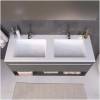 Раковина Uperwood Modul 2911020342 двойная, белая глянцевая, 120x45 фото 5