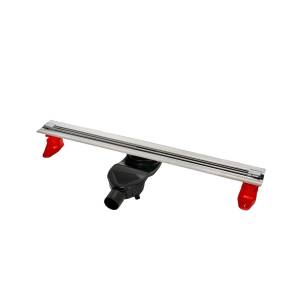 Душевой лоток Berges Super Slim 90152 напольный, матовый хром, боковой выпуск