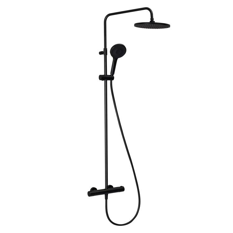 Душевая стойка Splendy Relax R RR208XTR26R3BM черный матовый