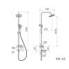 Душевая стойка Knotlor Finesse KN-43 хром фото 9