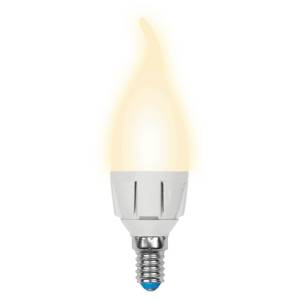 Лампа светодиодная Uniel LED-CW37 7W/WW/E14/FR PLP01WH