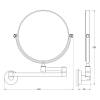 Косметическое зеркало Artwelle Harmonie HAR 056, x2.5 фото 2
