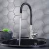 Смеситель для кухни РМС SUS124BL-016F чёрный, сталь фото 4