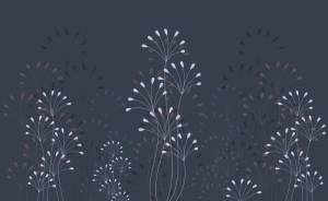 3D Фотообои Artegrafico «Изящные соцветия» PL-042 акварель