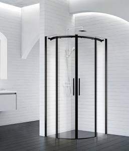 Душевой уголок BelBagno Acqua R-2-100-C-NERO