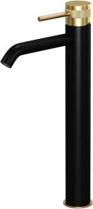 Смеситель для раковины Allen Brau Priority 3.0 5.31A02-31GB высокий, золотой, черный