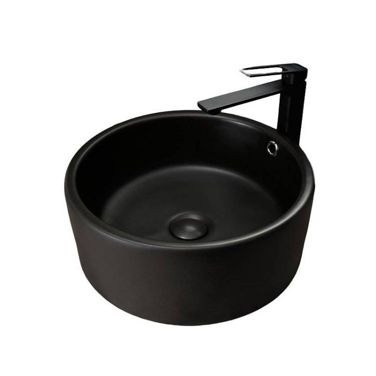 Раковина Gid Esfera 53382 N9130bg 42 см, черная