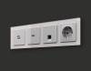 Комплект механизма TV розетки оконечной Ambrella Volt Alfa MA413010 фото 2