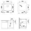 Мойка кухонная Blanco Rotan 500-U 527146 мягкий белый фото 5
