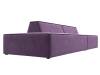 Прямой диван Лига Диванов Монс Модерн 119481L сиреневый, коричневый, левый фото 3