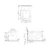 Комплект Wasserkraft Vils 56TLT.010.ME.CH04.H002 унитаз подвесной, белый, сиденье микролифт, с инсталляцией, кнопка хром фото 4