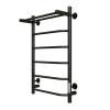 Полотенцесушитель электрический Aringa Киото AR03003BL 50x80, черный