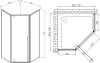 Душевой уголок Vincea Penta VSP-3P900CLB 90x90, профиль чёрный, стекло прозрачное фото 3