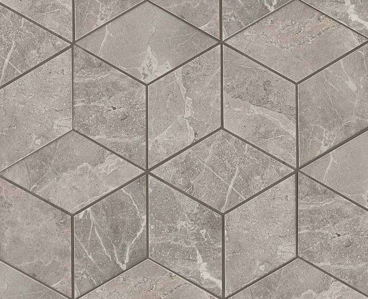 Декор Atlas Concorde Marvel Pro ADVO Grey Fleury Mos. Esagono Lapp. 30x35
