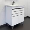 Тумба с раковиной Comforty Нарва-70-2 00-00015236 белый матовый, раковина Como 70