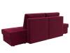 Диван трансформер Лига Диванов Сплит 119961 бордовый фото 6