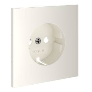 Лицевая панель для розетки с заземлением Voltum S70 VLS000613 хлопок