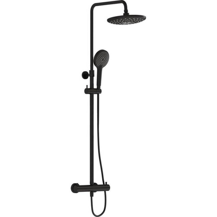 Душевая стойка Vitra AquaHeat A4720536EXP черная матовая