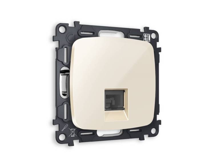 Комплект механизма компьютерной розетки Ambrella Volt Omega MO312010