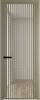 Межкомнатная дверь Profil Doors 3 AGP цвет профиля Шампань, стекло безопасное 6 мм ромб белый 700x2000