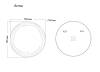 Зеркало Grossman ARMA D700 700x700x45 LED с сенсорным выключателем и гравировкой фото 2