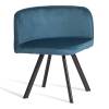 Набор обеденный Tetchair Quadron (mod. PT14) 21300 бирюзовый, черный, стулья велюр 100x100x73 фото 2