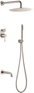 Душевой комплект Boheme Uno 464-2-NB Nikel Brush