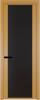 Межкомнатная дверь Profil Doors 2 AGP цвет профиля Золото, стекло безопасное 6 мм монохром черный 600x2000