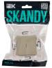 Выключатель 1-клавишный проходной IEK Skandy SK-V12-1-10-K10 бежевый фото 6