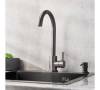 Комплект Мойка кухонная РМС MR MR-6050BL c корзиной и дозатором + Смеситель РМС SUS124PVD-017F чёрный фото 8