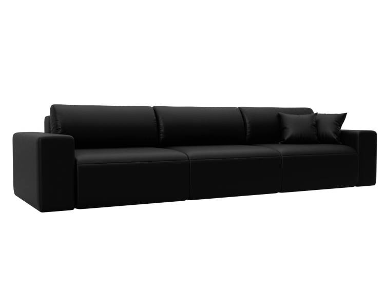 Прямой диван Лига Диванов Лига-036 НПБ Классик Лонг 127672 GRIFON 18 черный