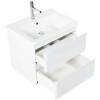 Тумба под раковину Belbagno Albano-Cer ALBANO-CER-600-2C-SO-BL 57x44x50 Bianco Lucido подвесная с двумя выкатными ящиками фото 3