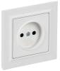 Розетка 1-местная IEK Brite BR-R10-10-K91-F арктический белый