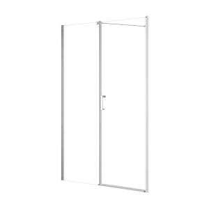 Душевая дверь в нишу Aquanet Cinetic AE12-N-90H190U-CT + AE12-F-80H190U-CT профиль хром, 900x800