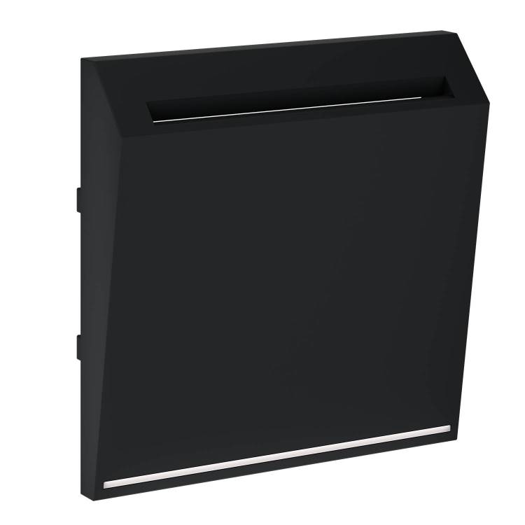 Лицевая панель для карточного выключателя Voltum S70 VLS002608 черный