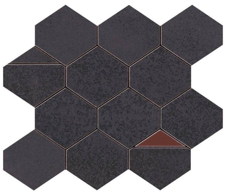 Мозаика Atlas Concorde Blaze 9BNI Iron Mosaico Nest 29.4x25.8