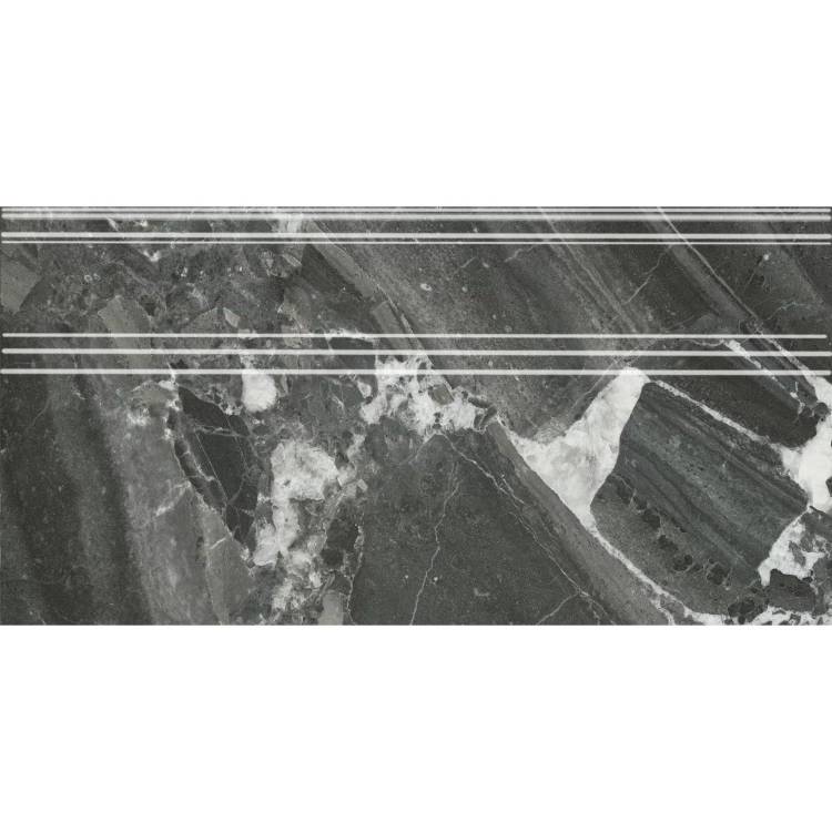 Плинтус Kerama Marazzi Риальто FME025R Черный Глянцевый Обрезной 20x40