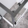 Душевой уголок Vincea Slim-N VSR-4SN9012CLGM профиль вороненая сталь, стекло прозрачное, 120x90x200 фото 3