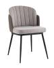 Стул Stool Group Пенелопа FDC8054O BEL-14+270-23 рогожка серый с серой экокожей