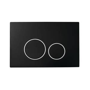 Кнопка смыва Boheme NeoArt 662 пластик Black Chromo, круглая