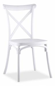 Стул Stool Group Кроссбэк Y030 white пластиковый, белый